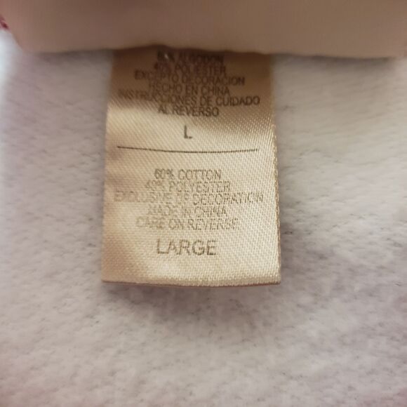 Women's M & C Sportswear Snowmen Embellished Long Sleeve Sweat Shirt Sz L POG - Picture 5 of 8